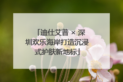 迪仕艾普 × 深圳欢乐海岸打造沉浸式护肤新地标