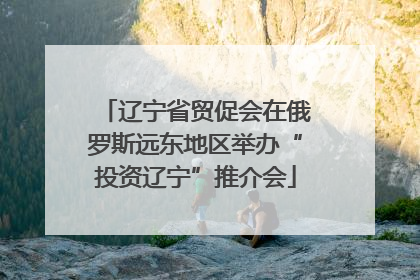 辽宁省贸促会在俄罗斯远东地区举办“投资辽宁”推介会