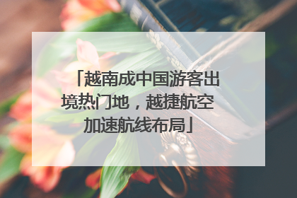 越南成中国游客出境热门地，越捷航空加速航线布局