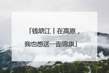 钱塘江丨在高原，我也想送一面锦旗