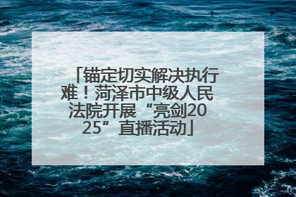 锚定切实解决执行难！菏泽市中级人民法院开展“亮剑2025”直播活动