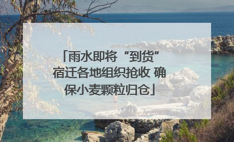 雨水即将“到货” 宿迁各地组织抢收 确保小麦颗粒归仓