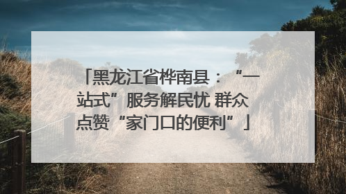 黑龙江省桦南县：“一站式”服务解民忧 群众点赞“家门口的便利”