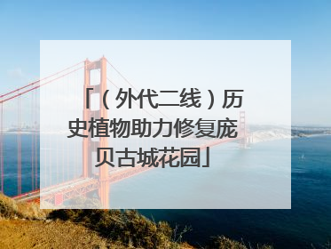 （外代二线）历史植物助力修复庞贝古城花园