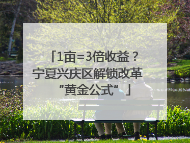 1亩=3倍收益？宁夏兴庆区解锁改革“黄金公式”