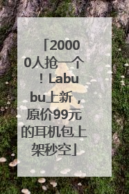 20000人抢一个！Labubu上新，原价99元的耳机包上架秒空