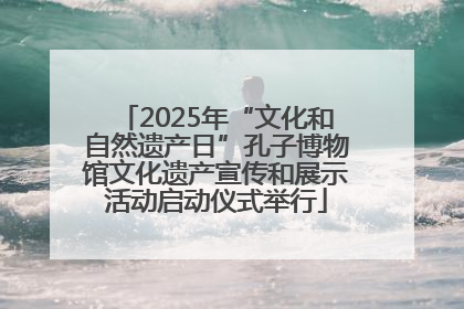 2025年“文化和自然遗产日”孔子博物馆文化遗产宣传和展示活动启动仪式举行