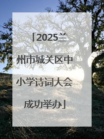 2025兰州市城关区中小学诗词大会成功举办