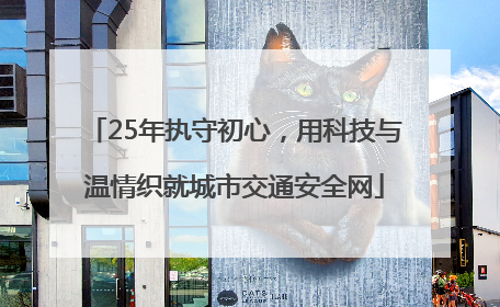 25年执守初心，用科技与温情织就城市交通安全网