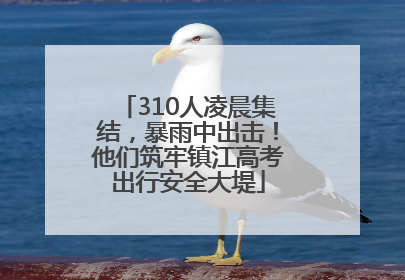 310人凌晨集结，暴雨中出击！他们筑牢镇江高考出行安全大堤