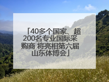 40多个国家、超200名专业国际采购商 将亮相第六届山东体博会