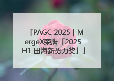PAGC 2025｜MergeX荣膺「2025 H1 出海新势力奖」